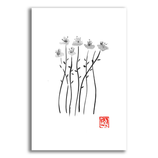 Epic Art 'Tiges De Sakura' by Pechane, Acrylic Glass Wall Art