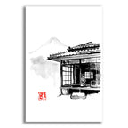 Epic Art 'Geisha Living At The Fuji' by Pechane, Acrylic Glass Wall Art
