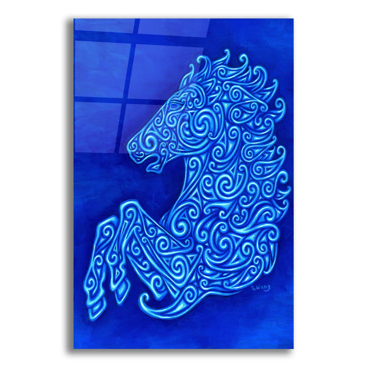 Epic Art 'Celtic Horse' by Rebecca Wang Art, Acrylic Glass Wall Art