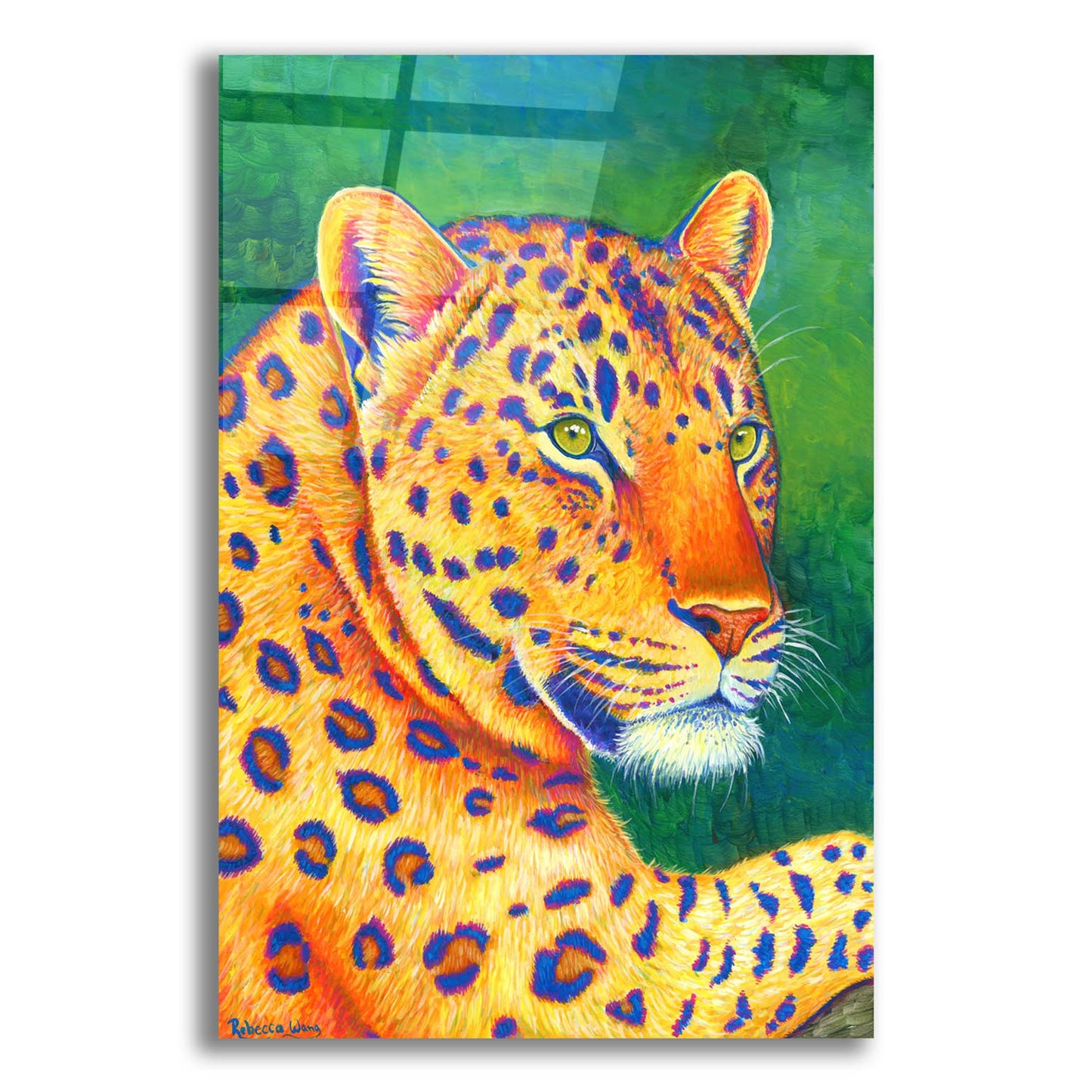 Epic Art 'Queen of the Jungle' by Rebecca Wang Art, Acrylic Glass Wall Art