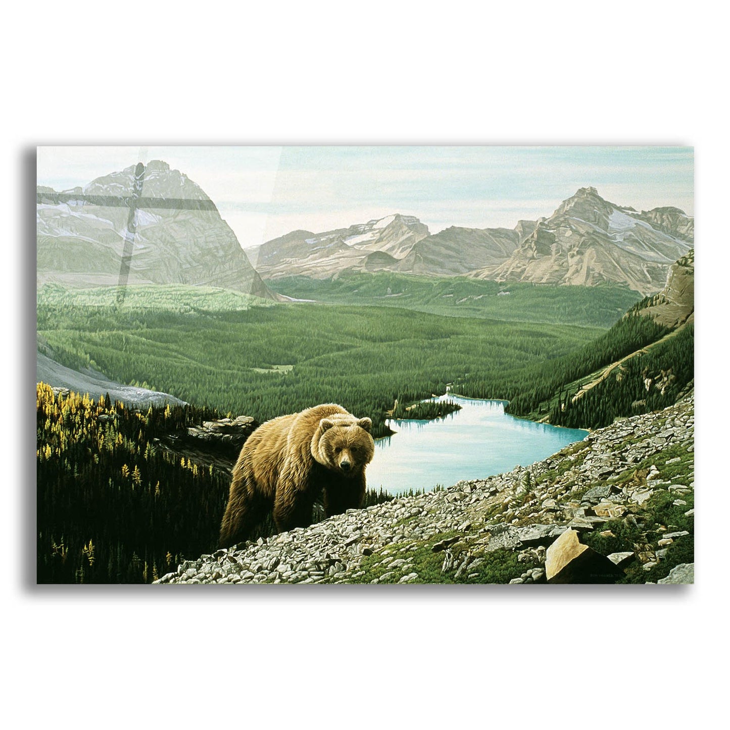 Epic Art 'Lake O'Hara' by Ron Parker, Acrylic Glass Wall Art