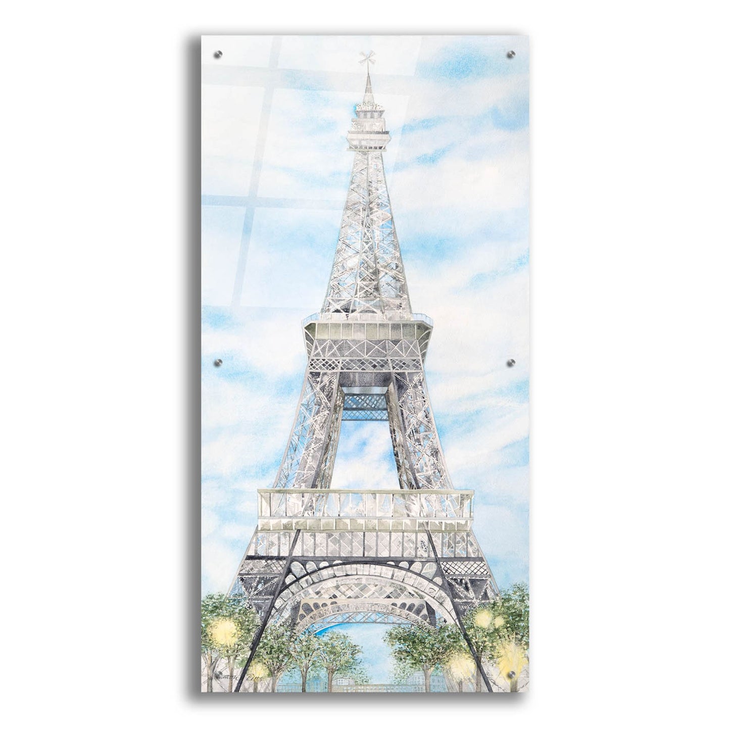 Epic Art 'Eiffel Tower' by Sharon Pitts, Acrylic Glass Wall Art