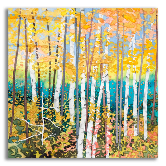 Epic Art 'Mystery Of Trees V' by Sharon Pitts, Acrylic Glass Wall Art
