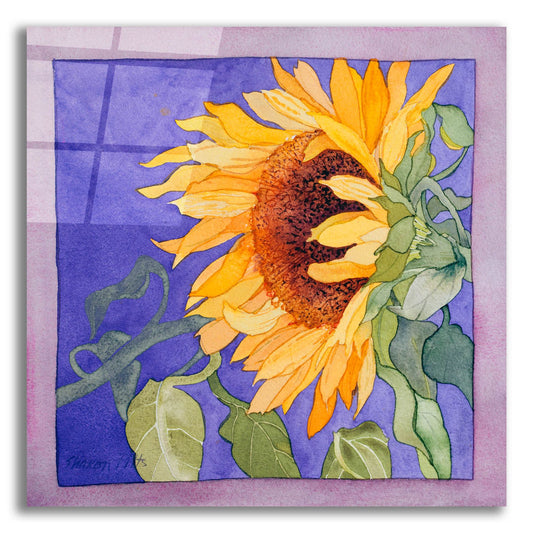 Epic Art 'Sunflower I' by Sharon Pitts, Acrylic Glass Wall Art