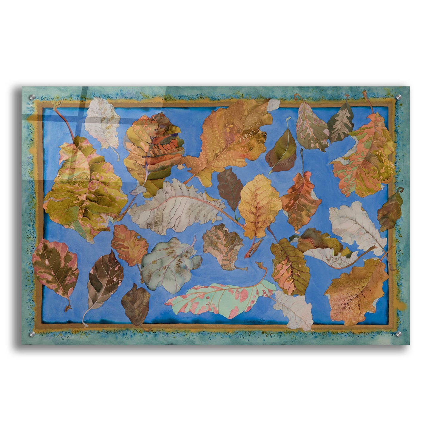 Epic Art 'Autumn Floats Away On A Breeze 1' by Sharon Pitts, Acrylic Glass Wall Art