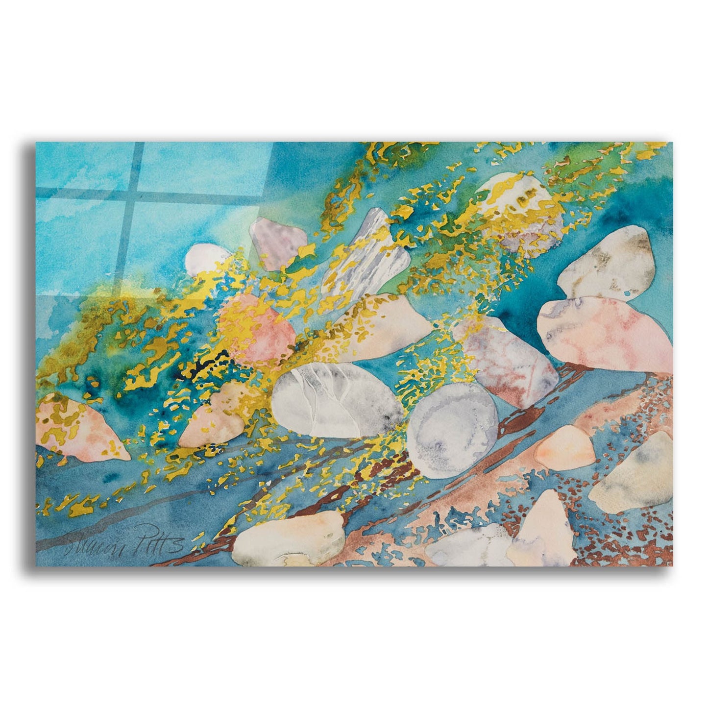 Epic Art 'Molos Beach 5' by Sharon Pitts, Acrylic Glass Wall Art