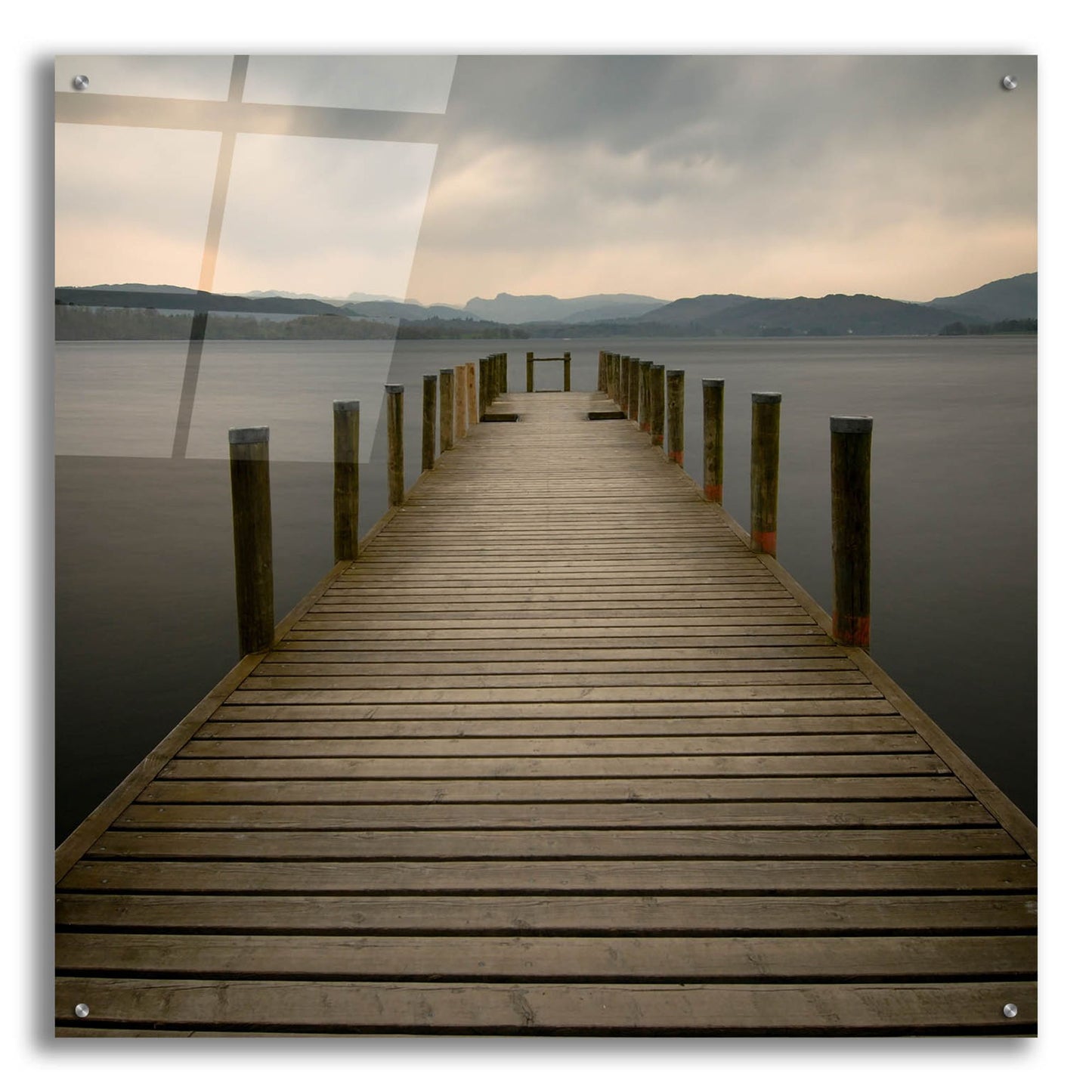 Epic Art 'Lakeside Pier' by Tom Quartermaine, Acrylic Glass Wall Art