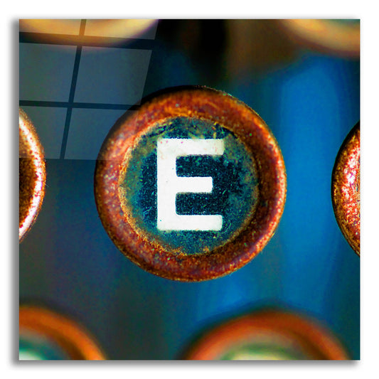 Epic Art 'Letter E of Typewriter 'LOVE'' by Tom Quartermaine, Acrylic Glass Wall Art