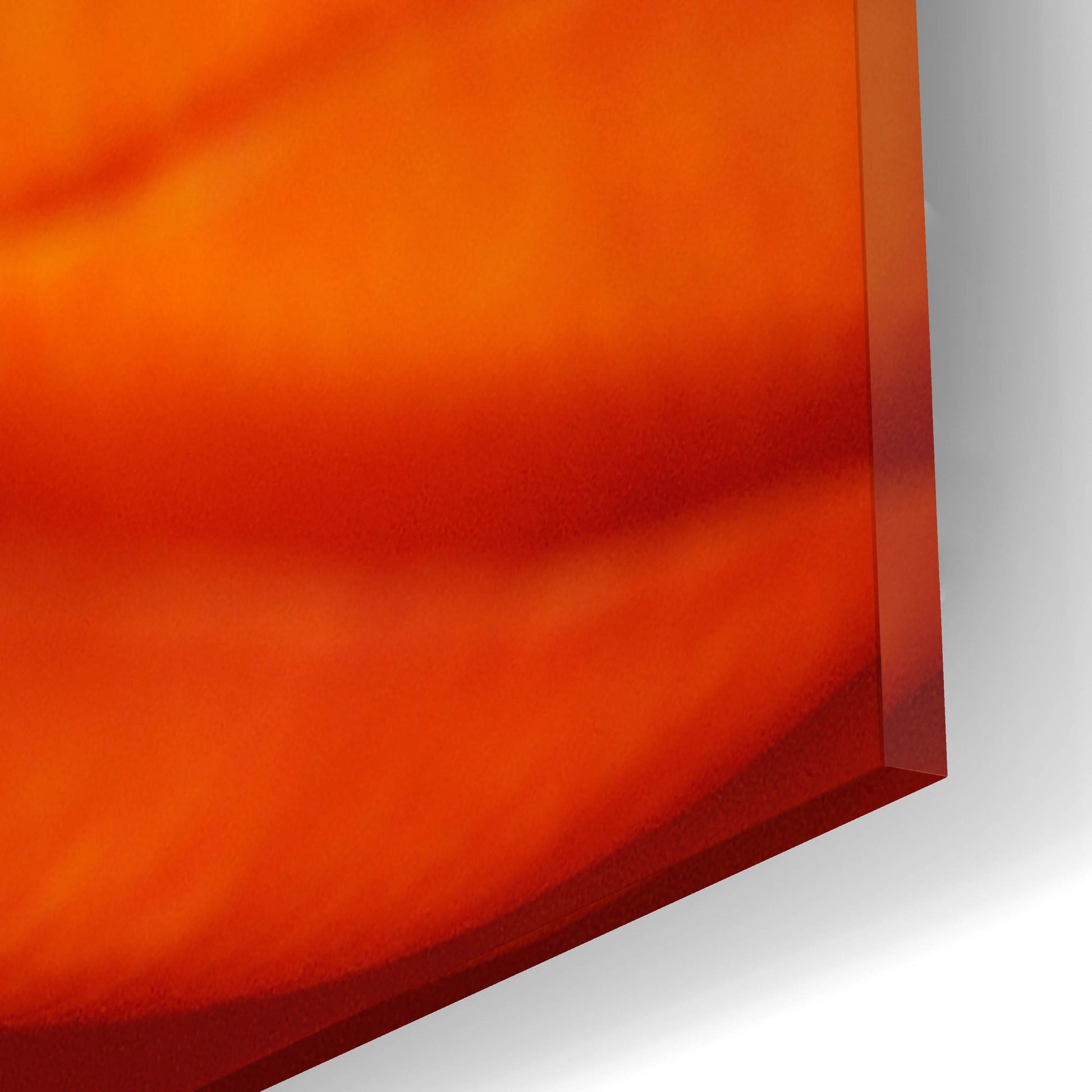 Epic Art 'Orange Flower Close up' by Tom Quartermaine, Acrylic Glass Wall Art,12x12