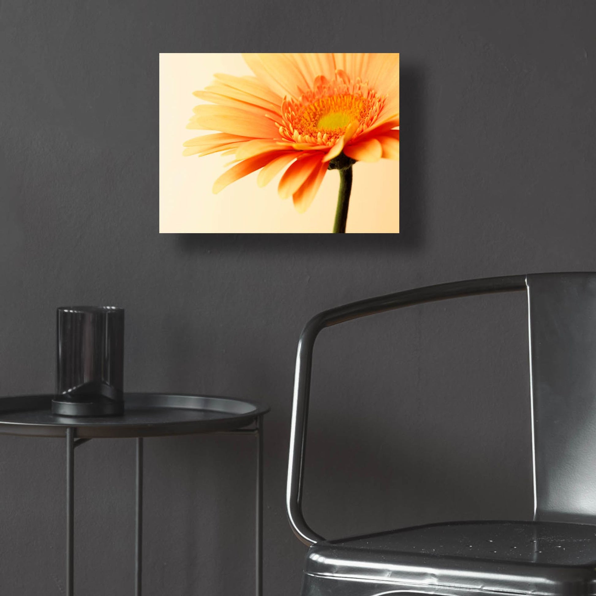 Epic Art 'Orange Flower on Orange' by Tom Quartermaine, Acrylic Glass Wall Art,16x12