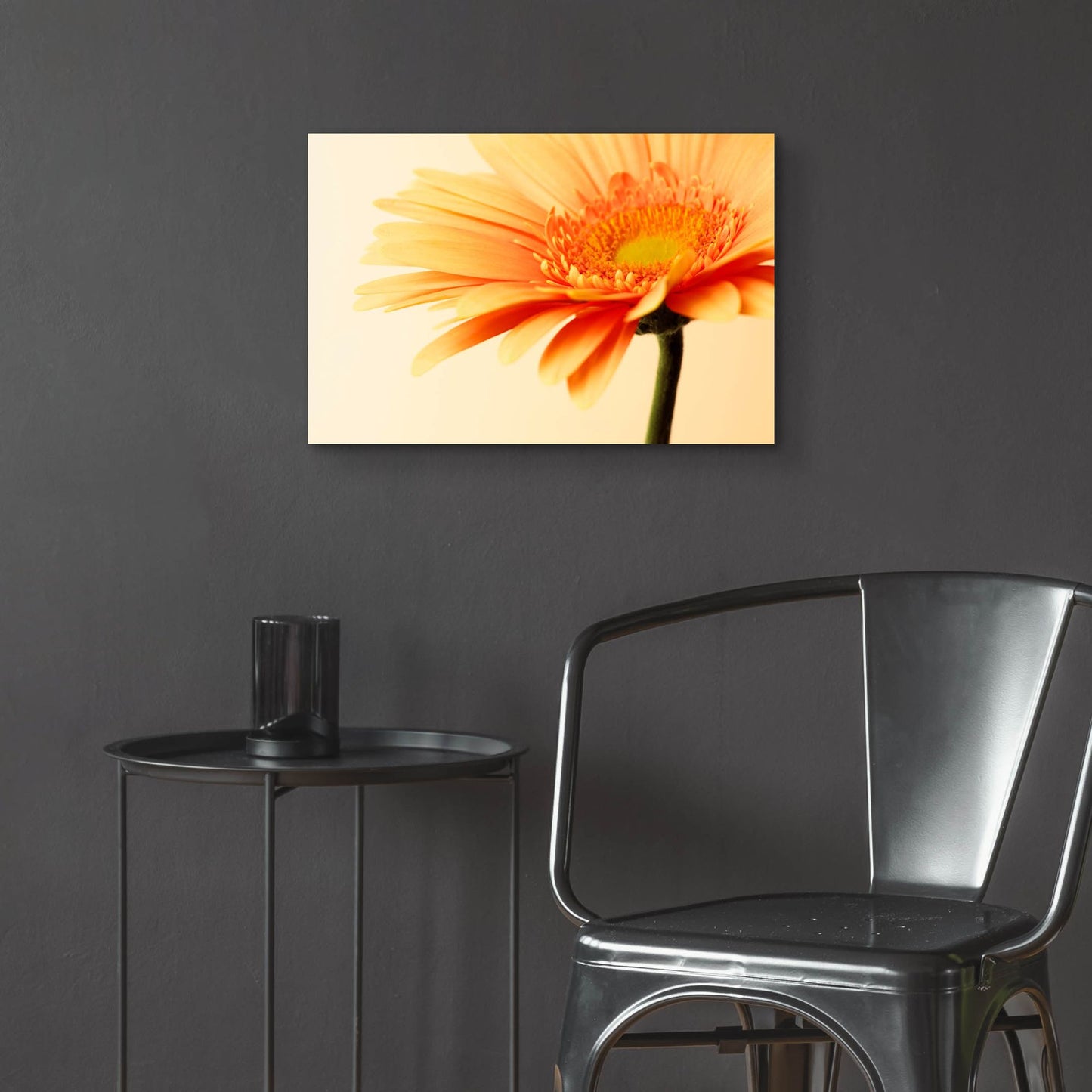 Epic Art 'Orange Flower on Orange' by Tom Quartermaine, Acrylic Glass Wall Art,24x16