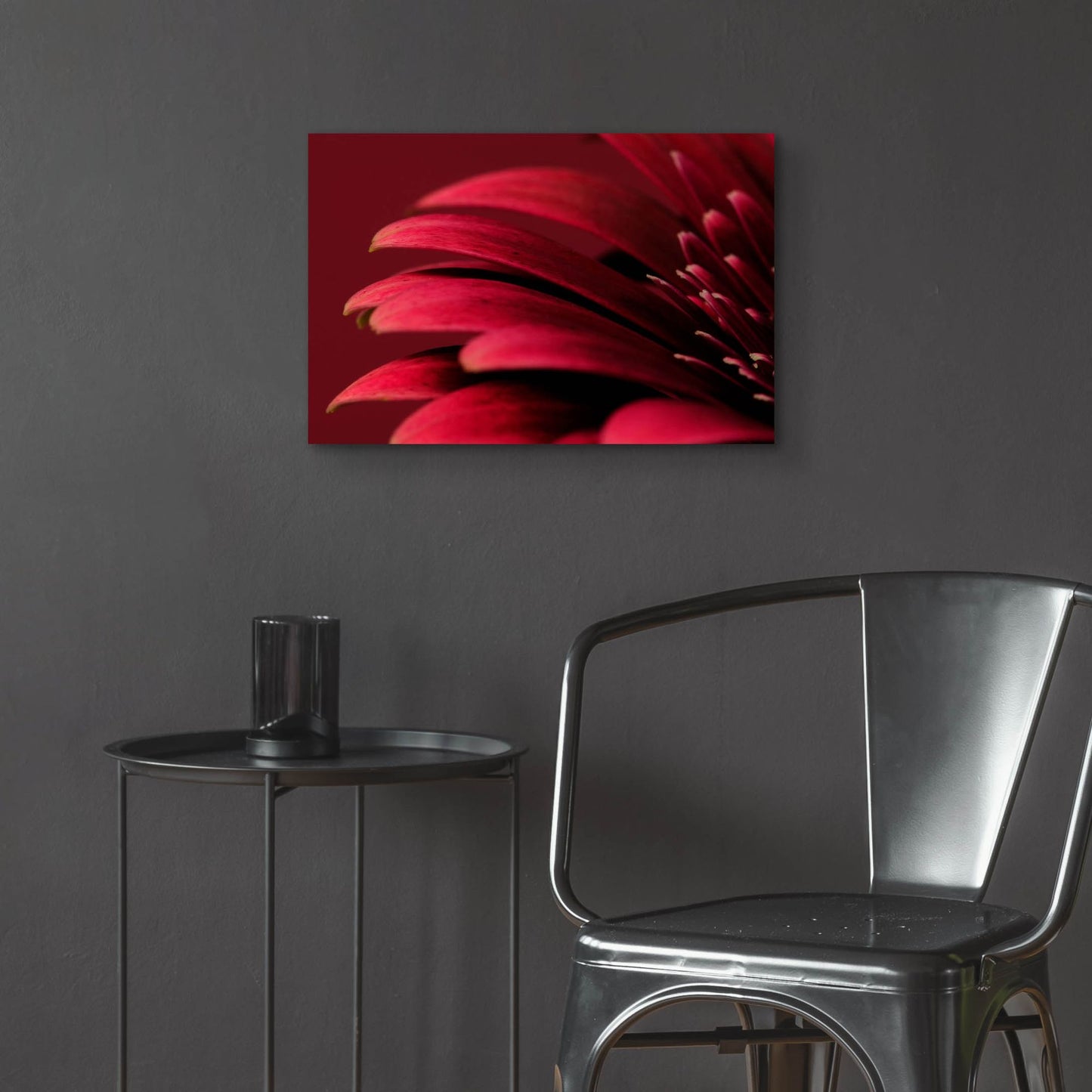 Epic Art 'Petals of a Red Gerbera' by Tom Quartermaine, Acrylic Glass Wall Art,24x16