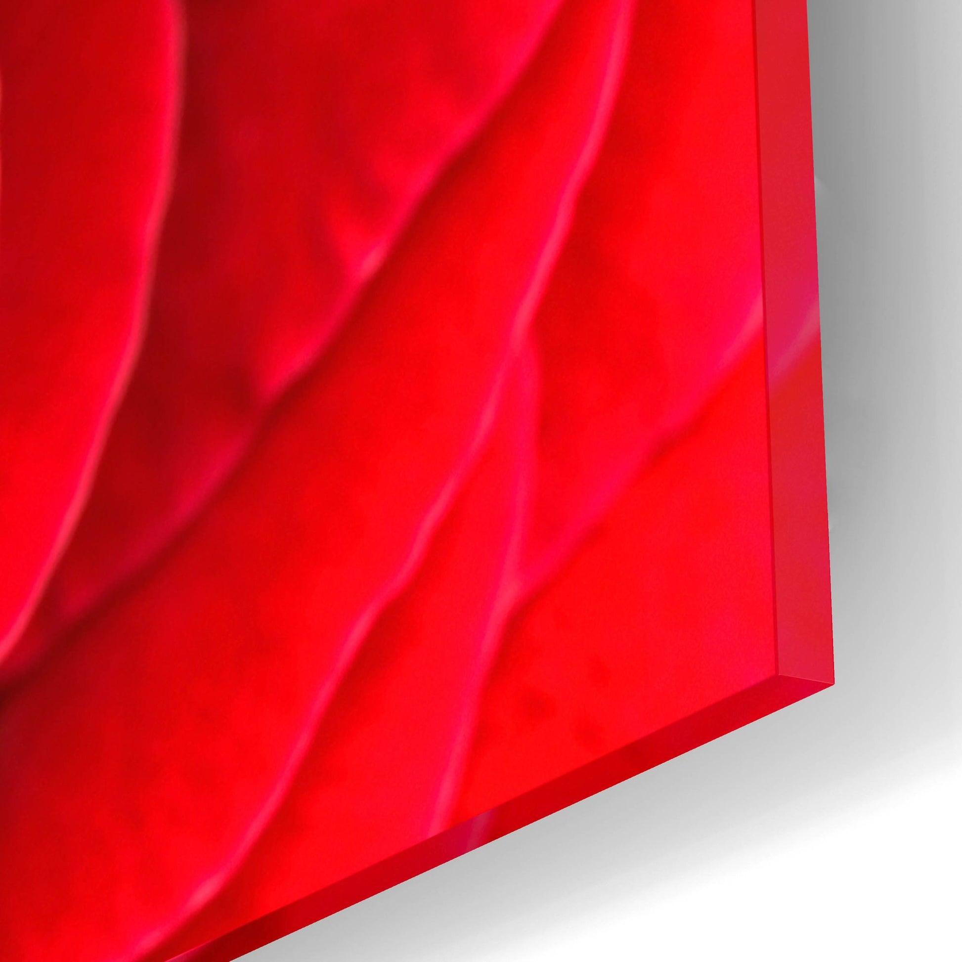 Epic Art 'Red Rose 03' by Tom Quartermaine, Acrylic Glass Wall Art,16x12