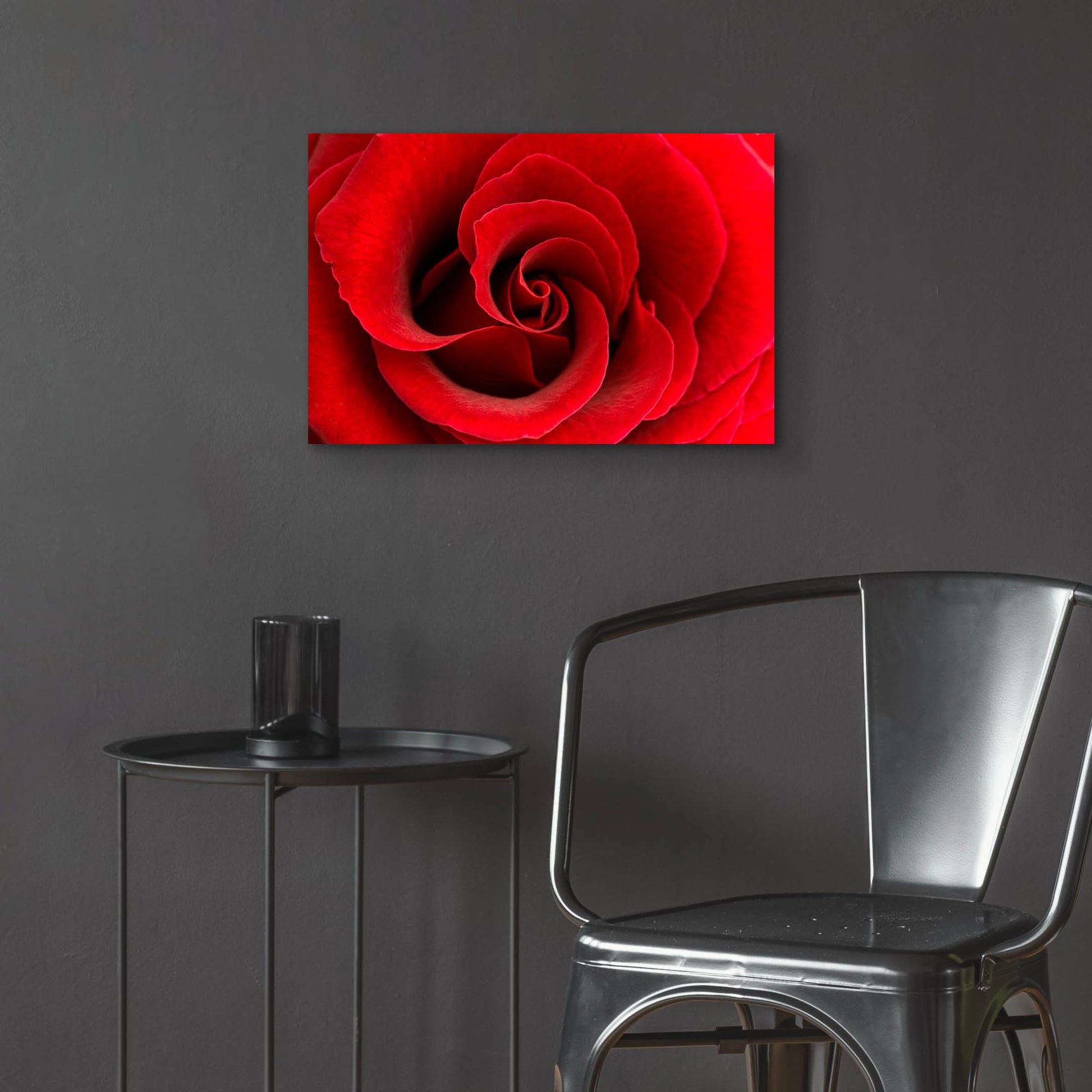 Epic Art 'Red Rose 03' by Tom Quartermaine, Acrylic Glass Wall Art,24x16