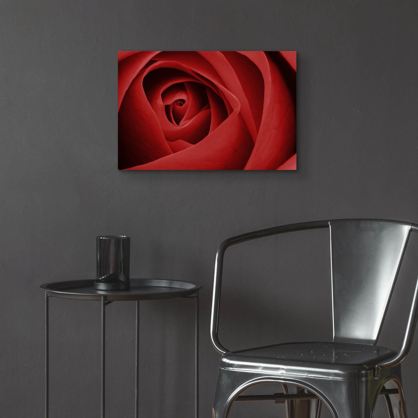 Epic Art 'Red Rose' by Tom Quartermaine, Acrylic Glass Wall Art,24x16