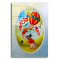 Epic Art 'Balloon Under Mistral' by Valery Vecu Quitard, Acrylic Glass Wall Art