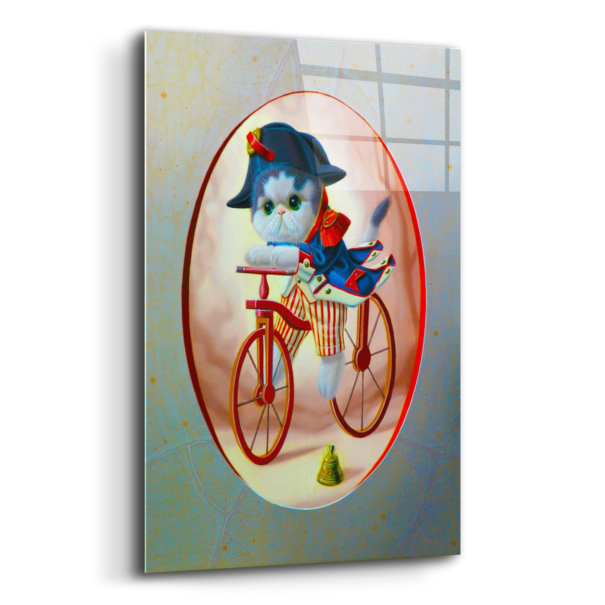 Epic Art 'National Guard At Cycle N2' by Valery Vecu Quitard, Acrylic Glass Wall Art,12x16