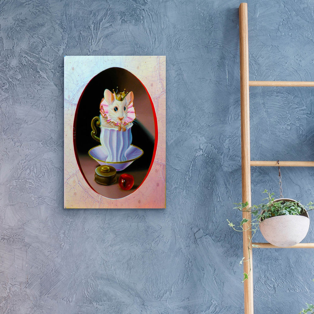 Epic Art 'Small Cream' by Valery Vecu Quitard, Acrylic Glass Wall Art,16x24