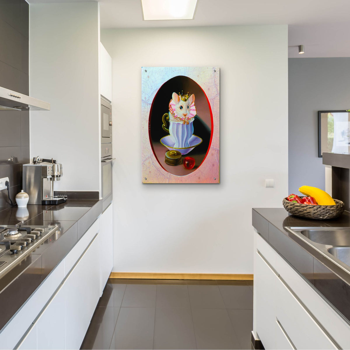 Epic Art 'Small Cream' by Valery Vecu Quitard, Acrylic Glass Wall Art,24x36