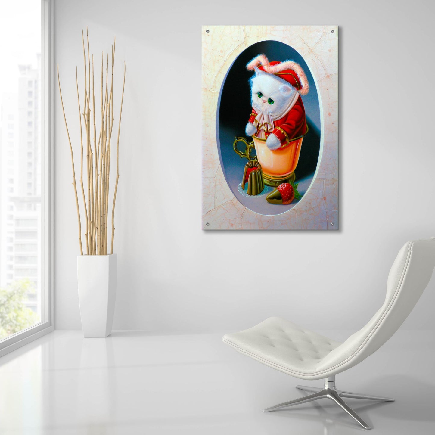 Epic Art 'The Corsair With Sweets' by Valery Vecu Quitard, Acrylic Glass Wall Art,24x36