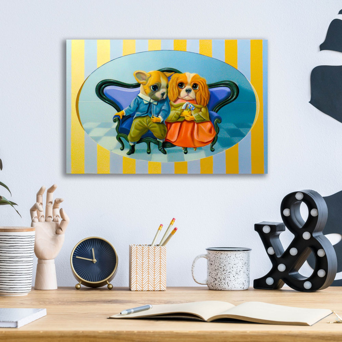 Epic Art 'The Engagements' by Valery Vecu Quitard, Acrylic Glass Wall Art,16x12