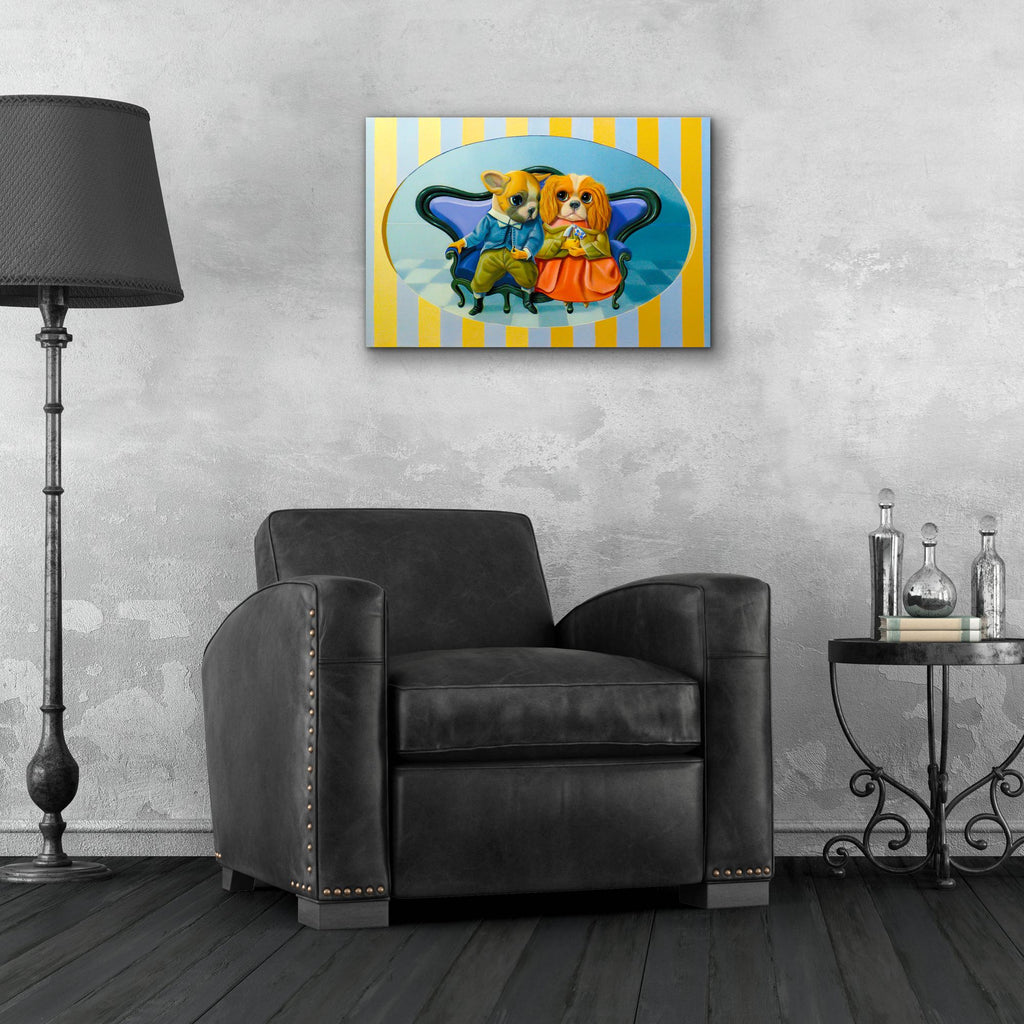 Epic Art 'The Engagements' by Valery Vecu Quitard, Acrylic Glass Wall Art,24x16