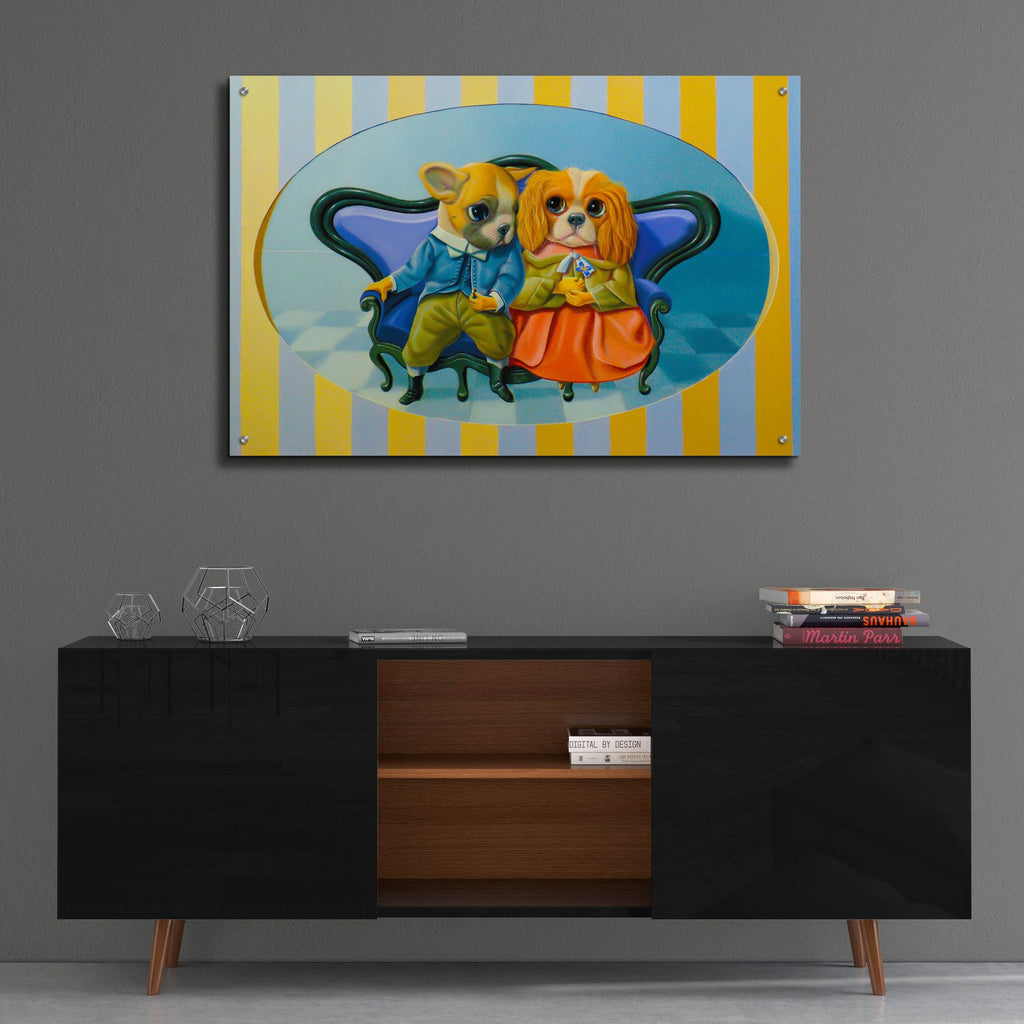 Epic Art 'The Engagements' by Valery Vecu Quitard, Acrylic Glass Wall Art,36x24