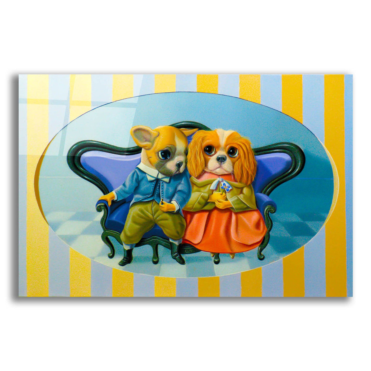 Epic Art 'The Engagements' by Valery Vecu Quitard, Acrylic Glass Wall Art