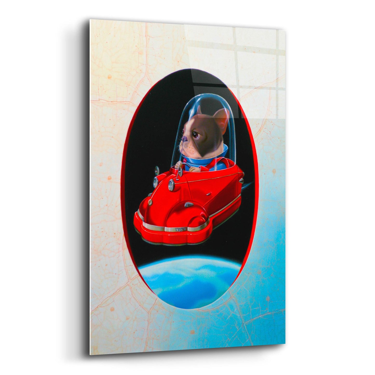 Epic Art 'Ae'romesserschmitt' by Valery Vecu Quitard, Acrylic Glass Wall Art,12x16