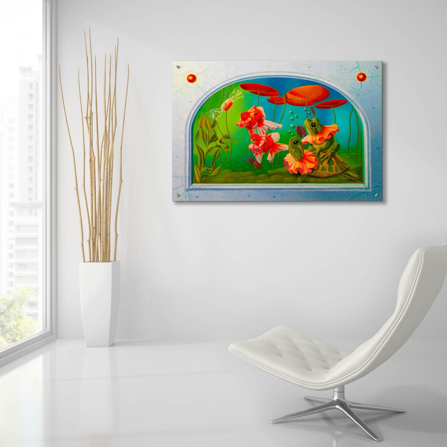 Epic Art 'Bait' by Valery Vecu Quitard, Acrylic Glass Wall Art,36x24