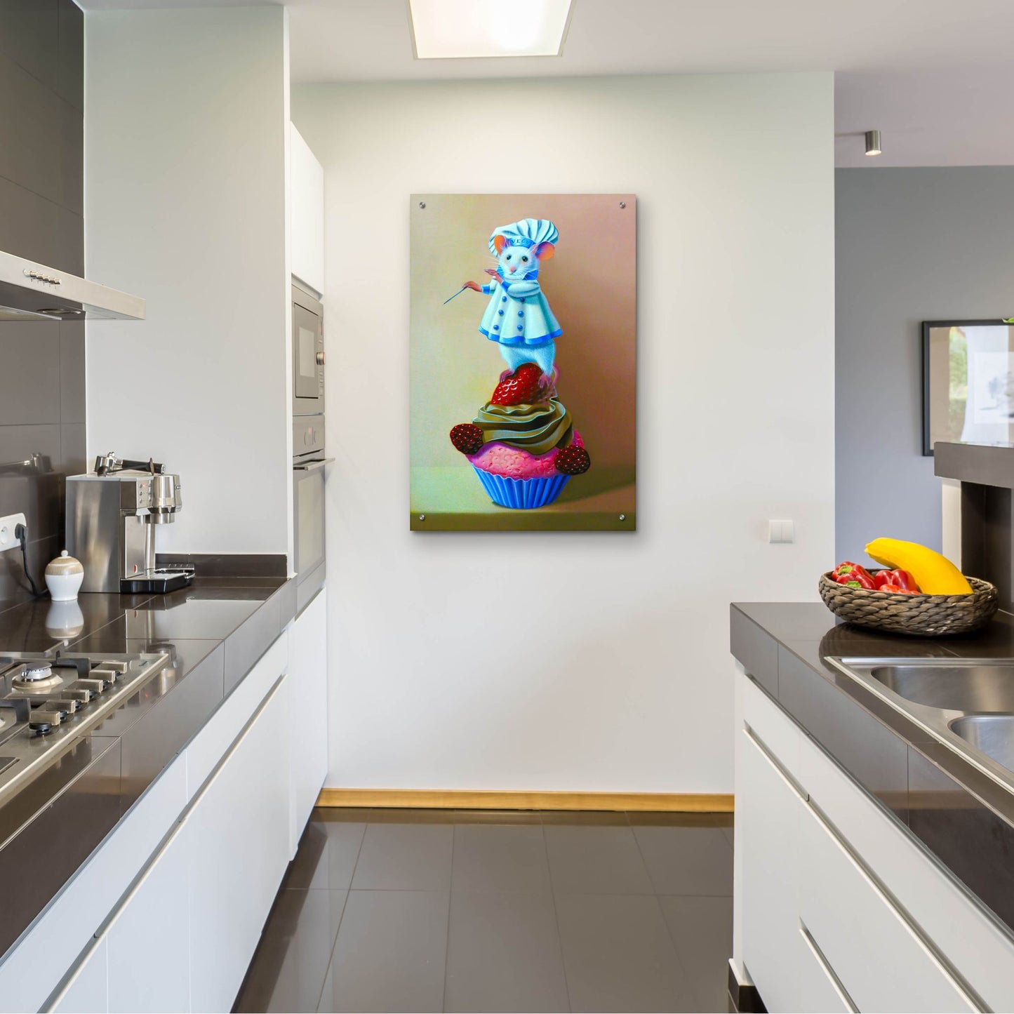 Epic Art 'Cook And Conductor' by Valery Vecu Quitard, Acrylic Glass Wall Art,24x36