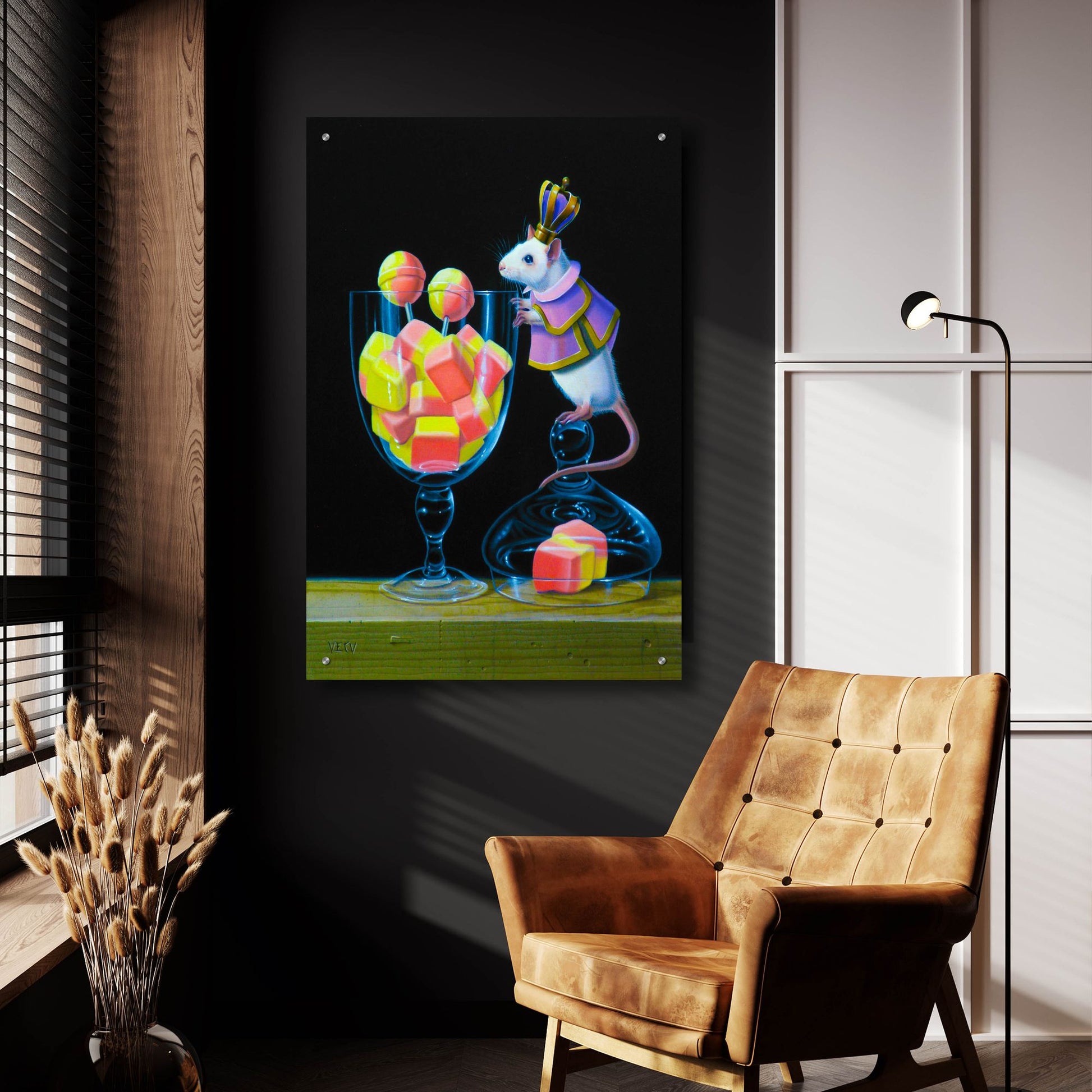 Epic Art 'Gluttony Is A Bad Thing' by Valery Vecu Quitard, Acrylic Glass Wall Art,24x36