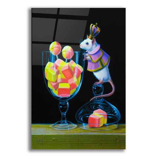 Epic Art 'Gluttony Is A Bad Thing' by Valery Vecu Quitard, Acrylic Glass Wall Art