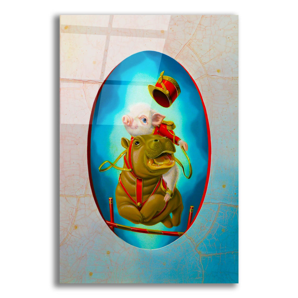 Epic Art 'Jumping' by Valery Vecu Quitard, Acrylic Glass Wall Art