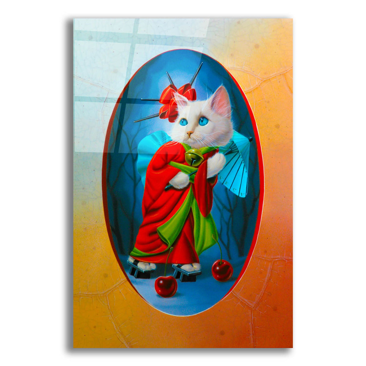 Epic Art 'Kami Kaze, The Divine Winds' by Valery Vecu Quitard, Acrylic Glass Wall Art