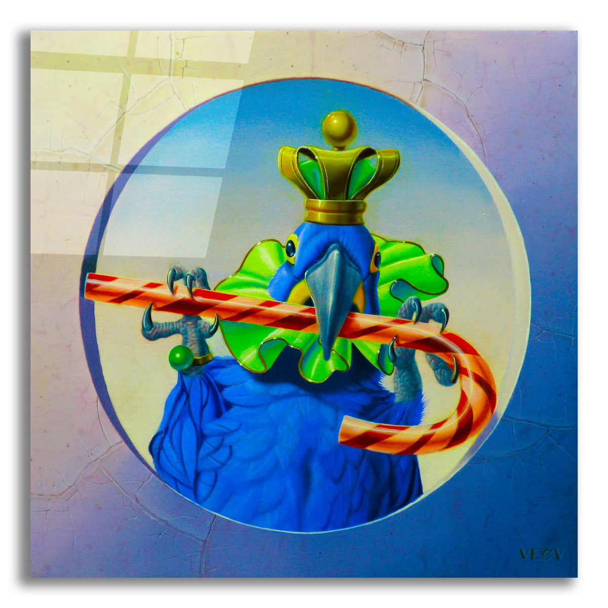 Epic Art 'Lara And Barley Sugar' by Valery Vecu Quitard, Acrylic Glass Wall Art
