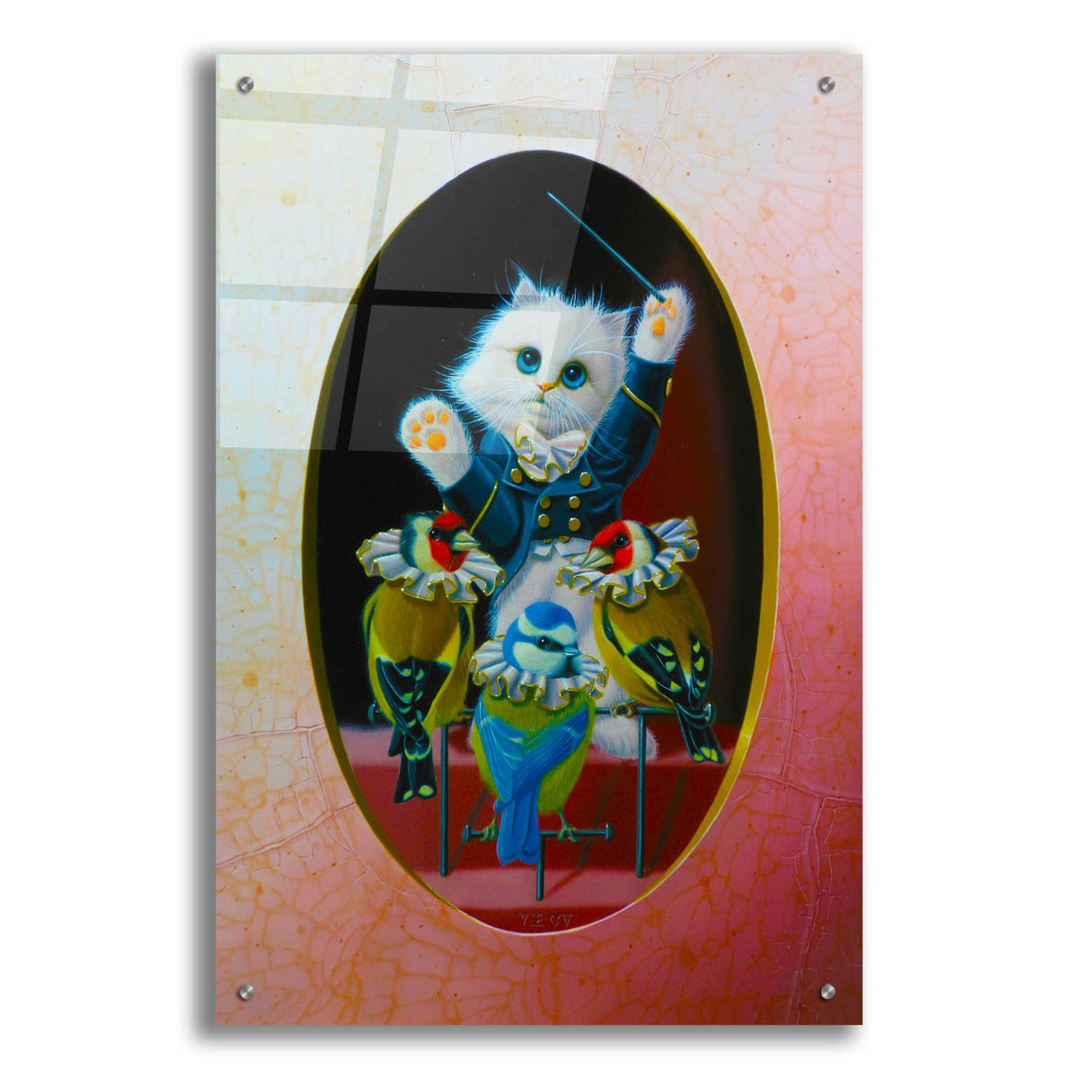 Epic Art 'Singing Master' by Valery Vecu Quitard, Acrylic Glass Wall Art