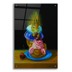 Epic Art 'Squirrel And Cherries' by Valery Vecu Quitard, Acrylic Glass Wall Art