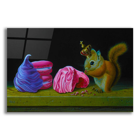 Epic Art 'Squirrel With Meringues' by Valery Vecu Quitard, Acrylic Glass Wall Art