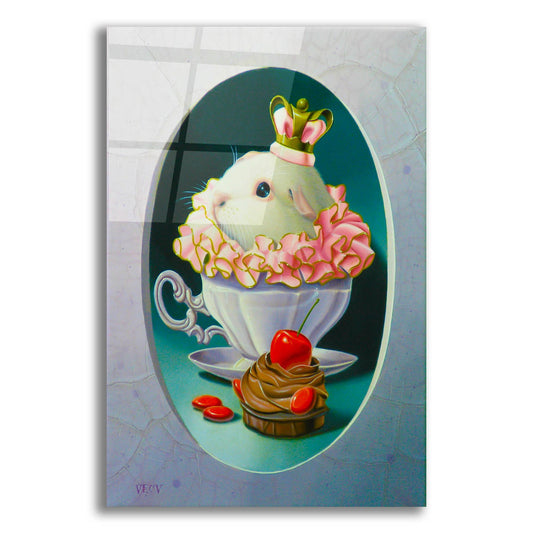 Epic Art 'The Guinea Pig With Sweets' by Valery Vecu Quitard, Acrylic Glass Wall Art