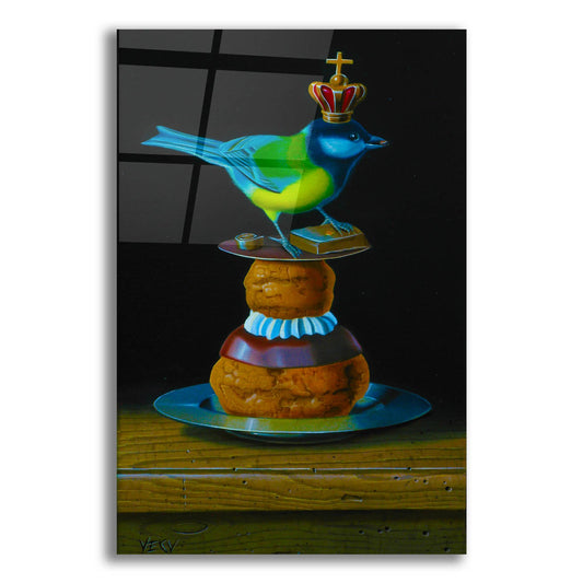 Epic Art 'The Tit And The Pastry' by Valery Vecu Quitard, Acrylic Glass Wall Art