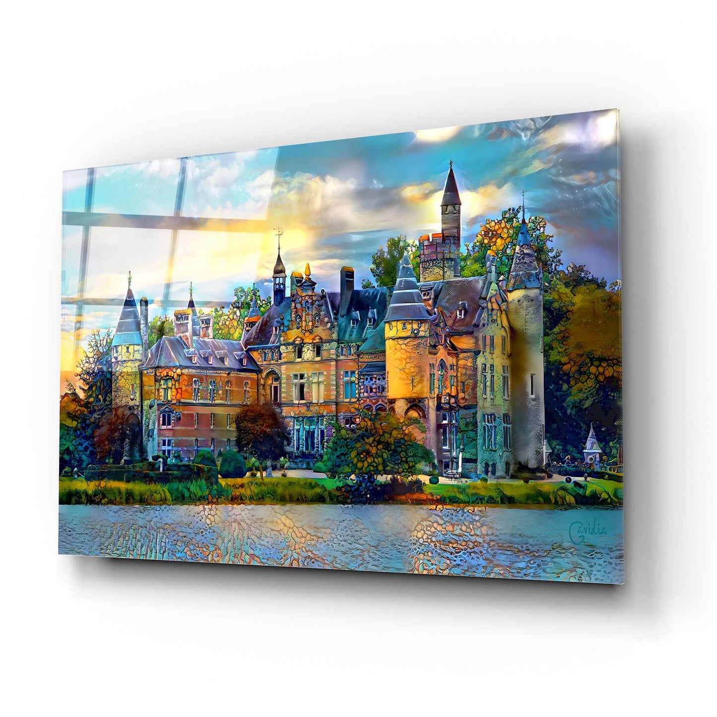 Epic Art 'Antwerp Belgium Bornhem Castle' by Pedro Gavidia, Acrylic Glass Wall Art,16x12