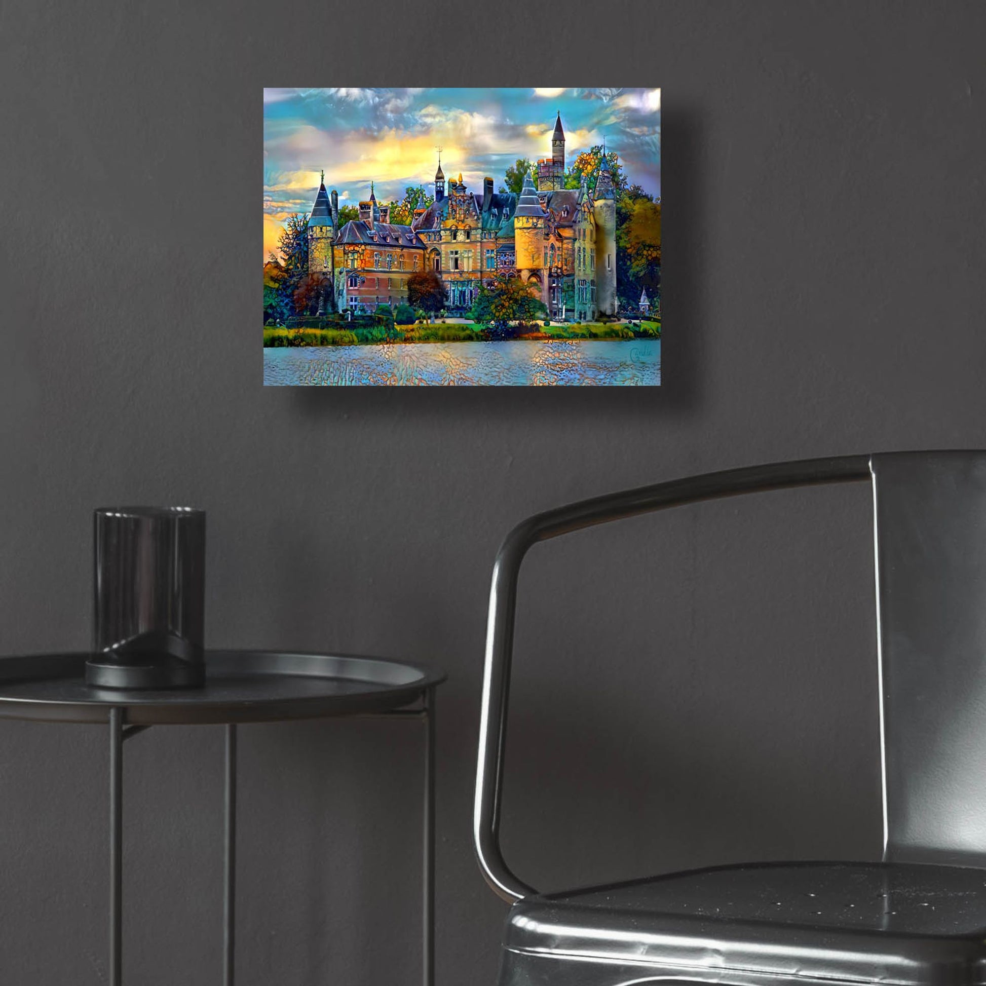 Epic Art 'Antwerp Belgium Bornhem Castle' by Pedro Gavidia, Acrylic Glass Wall Art,16x12