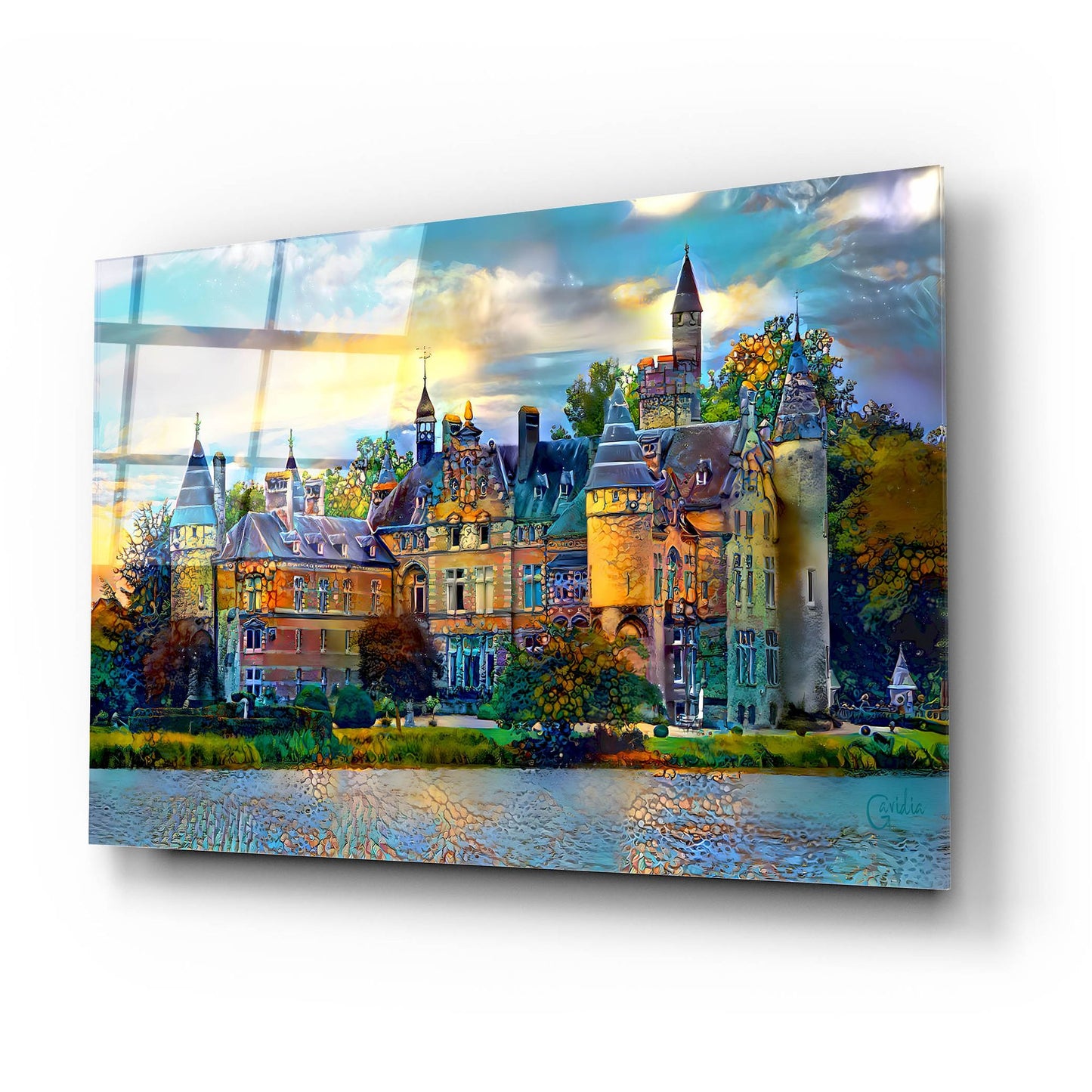 Epic Art 'Antwerp Belgium Bornhem Castle' by Pedro Gavidia, Acrylic Glass Wall Art,24x16