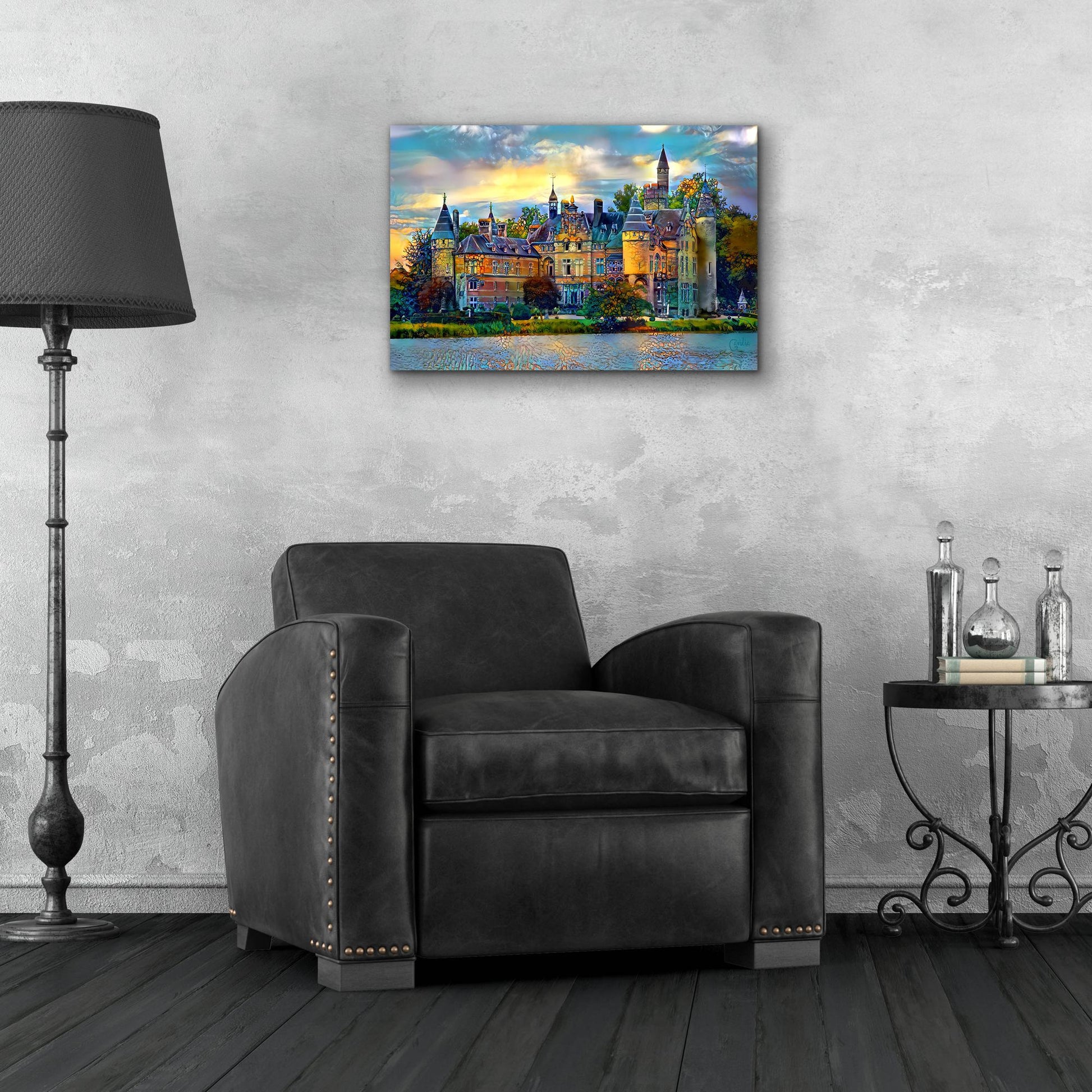 Epic Art 'Antwerp Belgium Bornhem Castle' by Pedro Gavidia, Acrylic Glass Wall Art,24x16