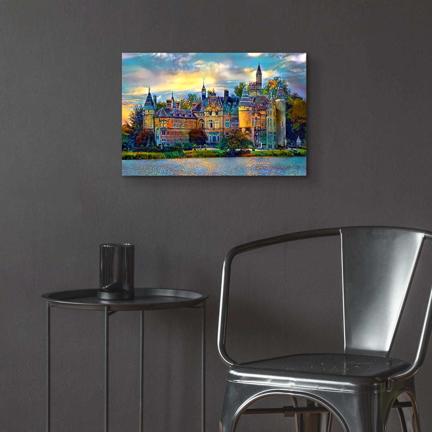 Epic Art 'Antwerp Belgium Bornhem Castle' by Pedro Gavidia, Acrylic Glass Wall Art,24x16