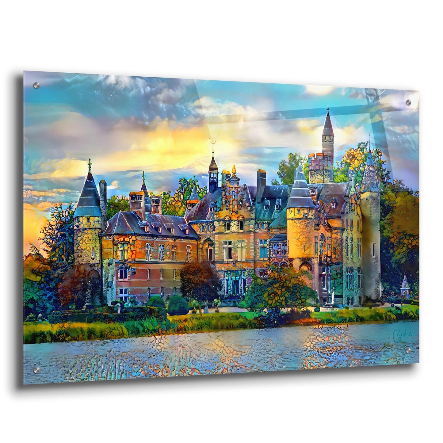 Epic Art 'Antwerp Belgium Bornhem Castle' by Pedro Gavidia, Acrylic Glass Wall Art,36x24