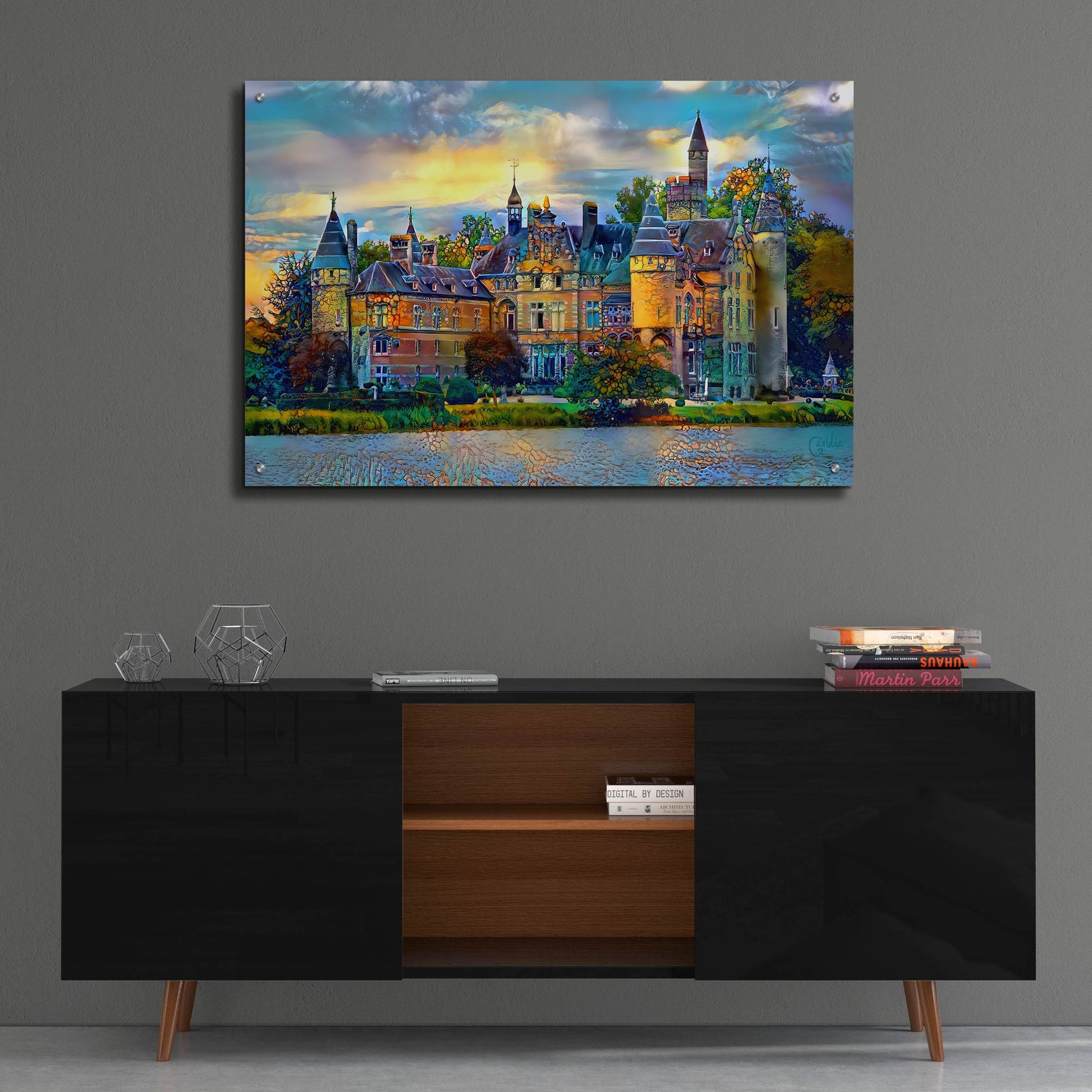 Epic Art 'Antwerp Belgium Bornhem Castle' by Pedro Gavidia, Acrylic Glass Wall Art,36x24