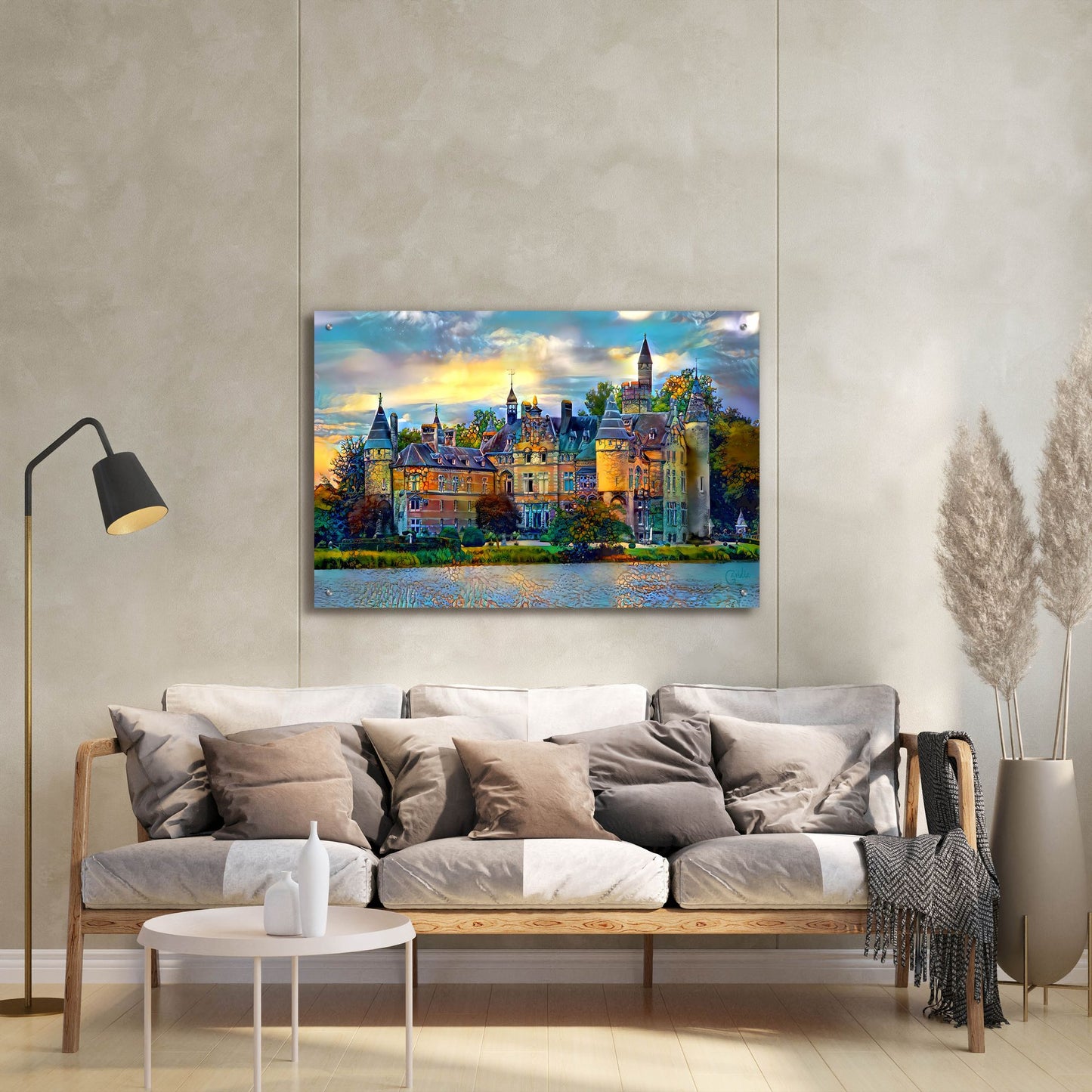 Epic Art 'Antwerp Belgium Bornhem Castle' by Pedro Gavidia, Acrylic Glass Wall Art,36x24