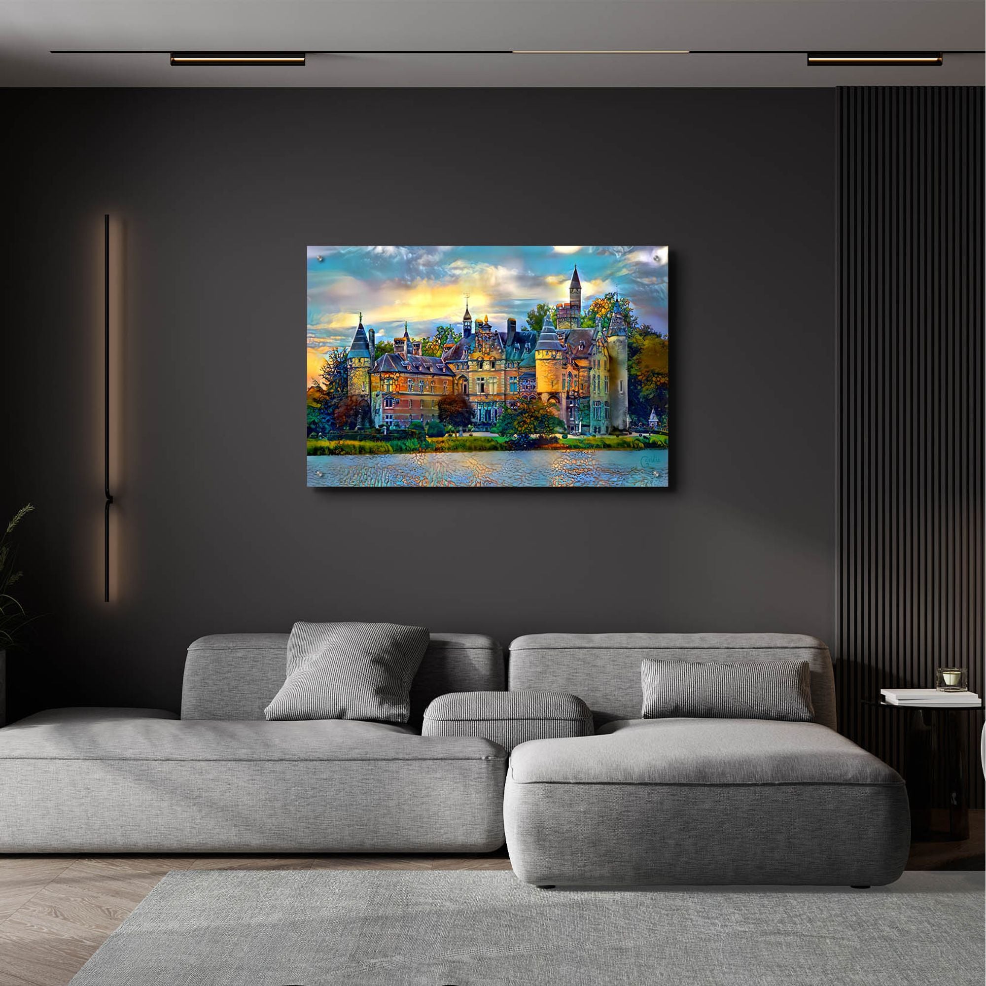 Epic Art Antwerp Belgium Bornhem Castle by Pedro Gavidia Acrylic Glass Wall Art